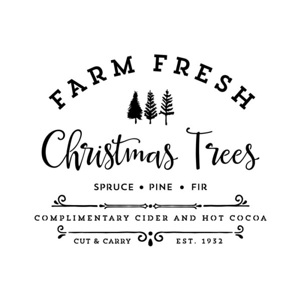 Farm Fresh Christmas Trees SVG - Mountain Modern Life Membership