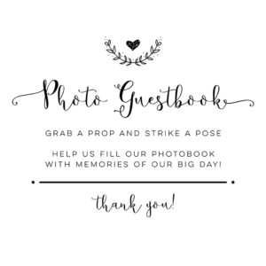 DIY Photo Guestbook Printable Sign