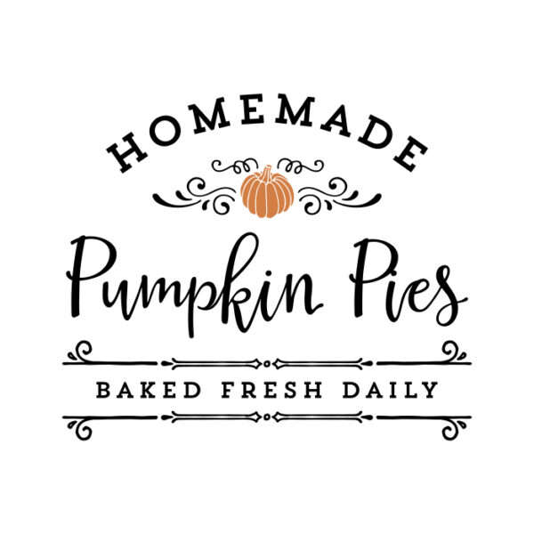 Homemade Pumpkin Pies SVG
