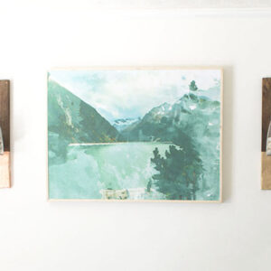 Watercolor Mountain Art