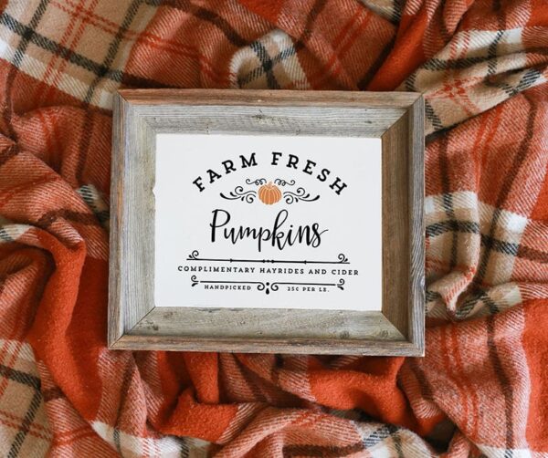 Farm Fresh Pumpkins Printable