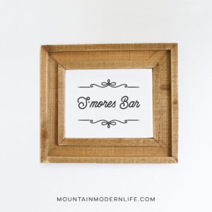 S'mores Bar Printables